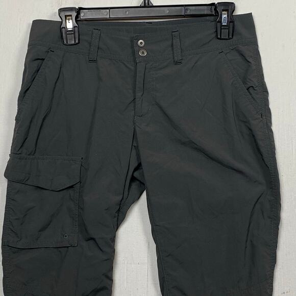 Columbia Omni Shade Green Roll Tab Cargo Pants Size 4 Long - Picture 2 of 6